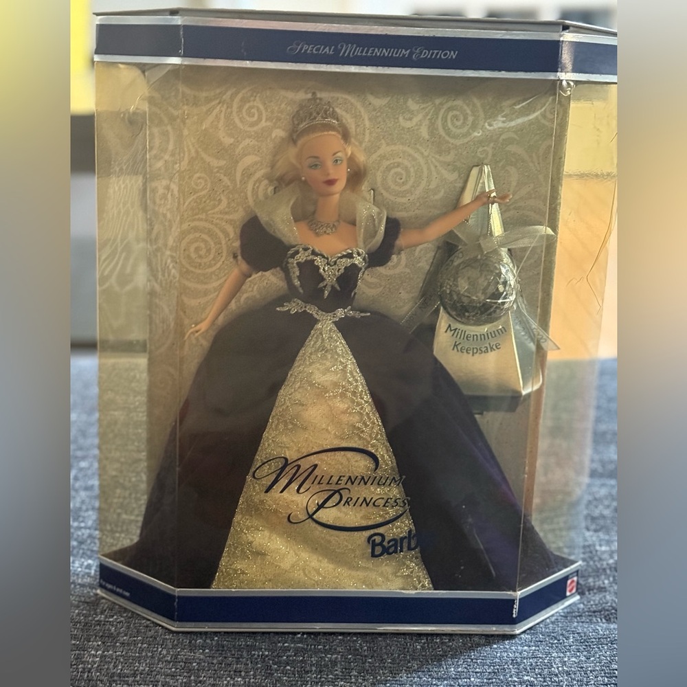 Vintage Barbie Millennium Princess Doll in Blue and Silver Gown 2000 NIB